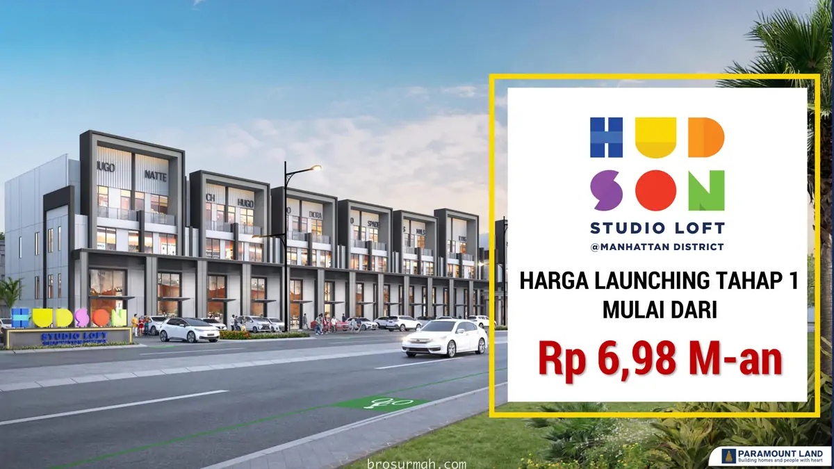 harga jual hudson studio loft gading serpong