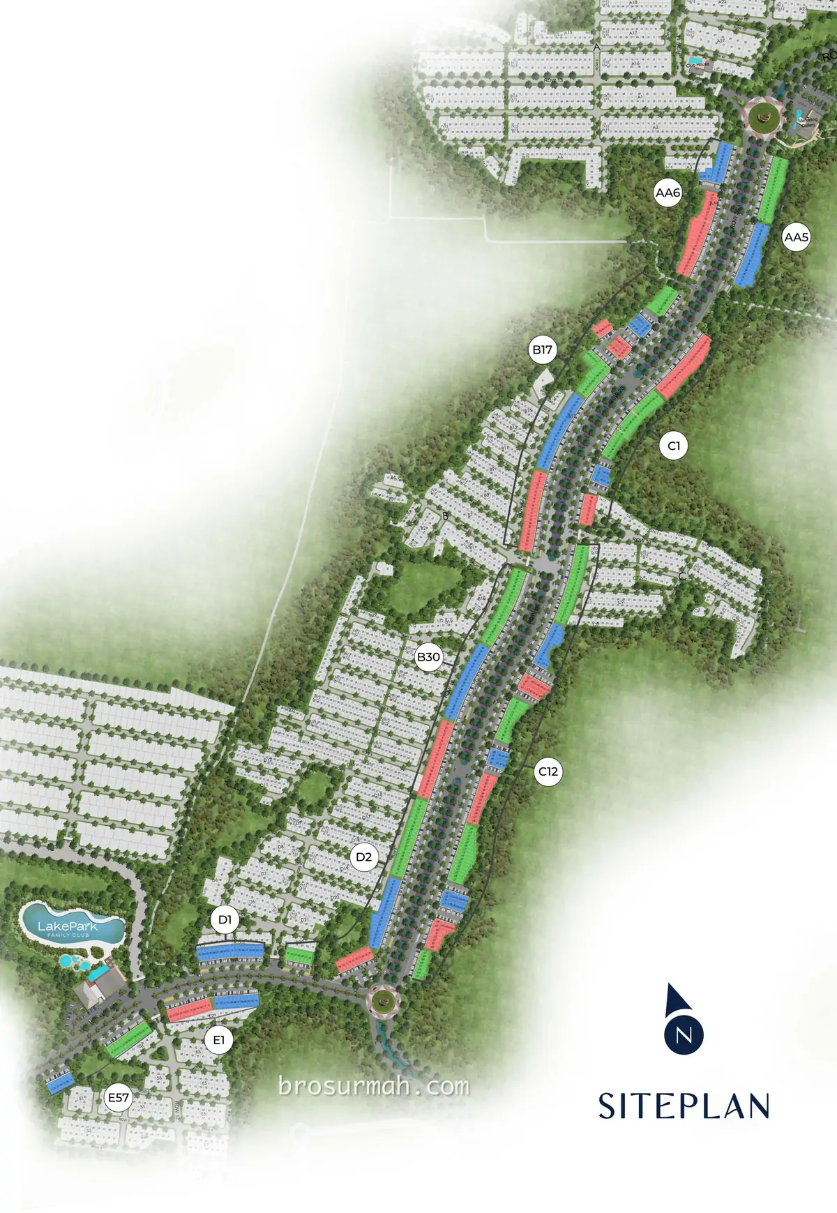 site plan la valle boulevar citragarden serpong