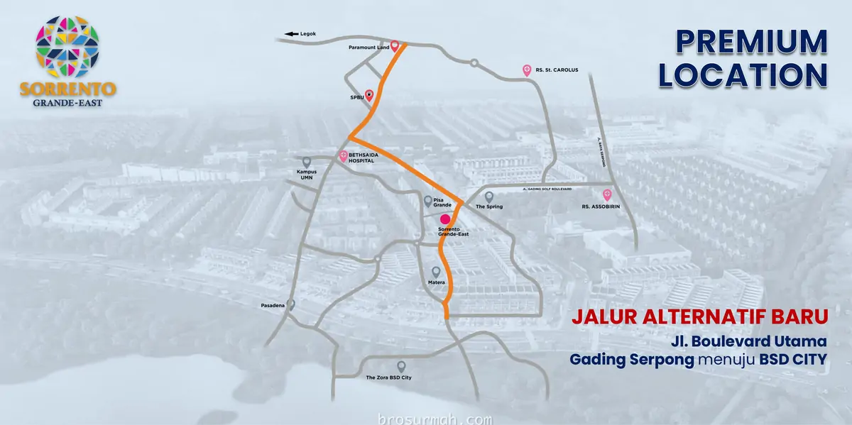 jalur alternative baru gading serpong bsd