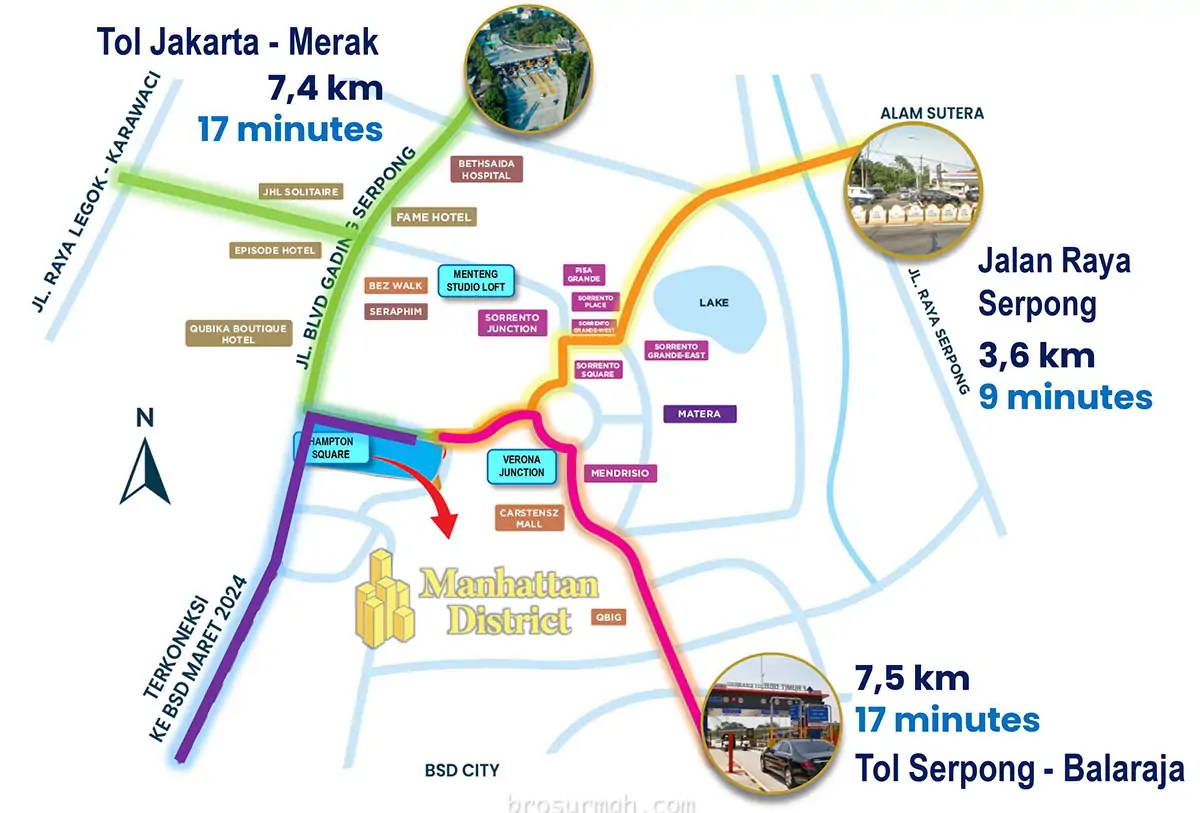 lokasi manhattan district gading serpong