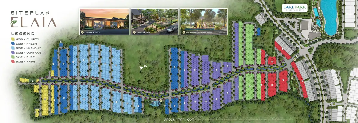 siteplan cluster elaia citragarden serpong