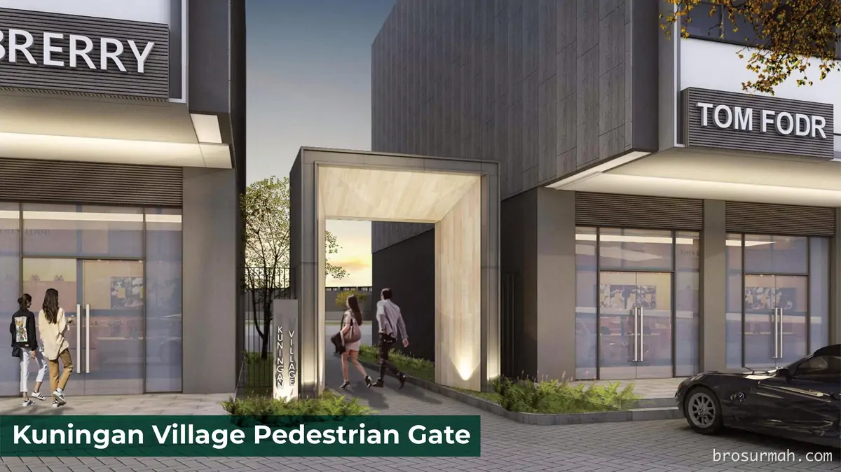 pedestrian gate kuningan village pik2