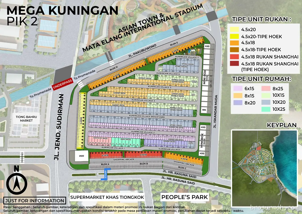 siteplan mega kuningan pik2